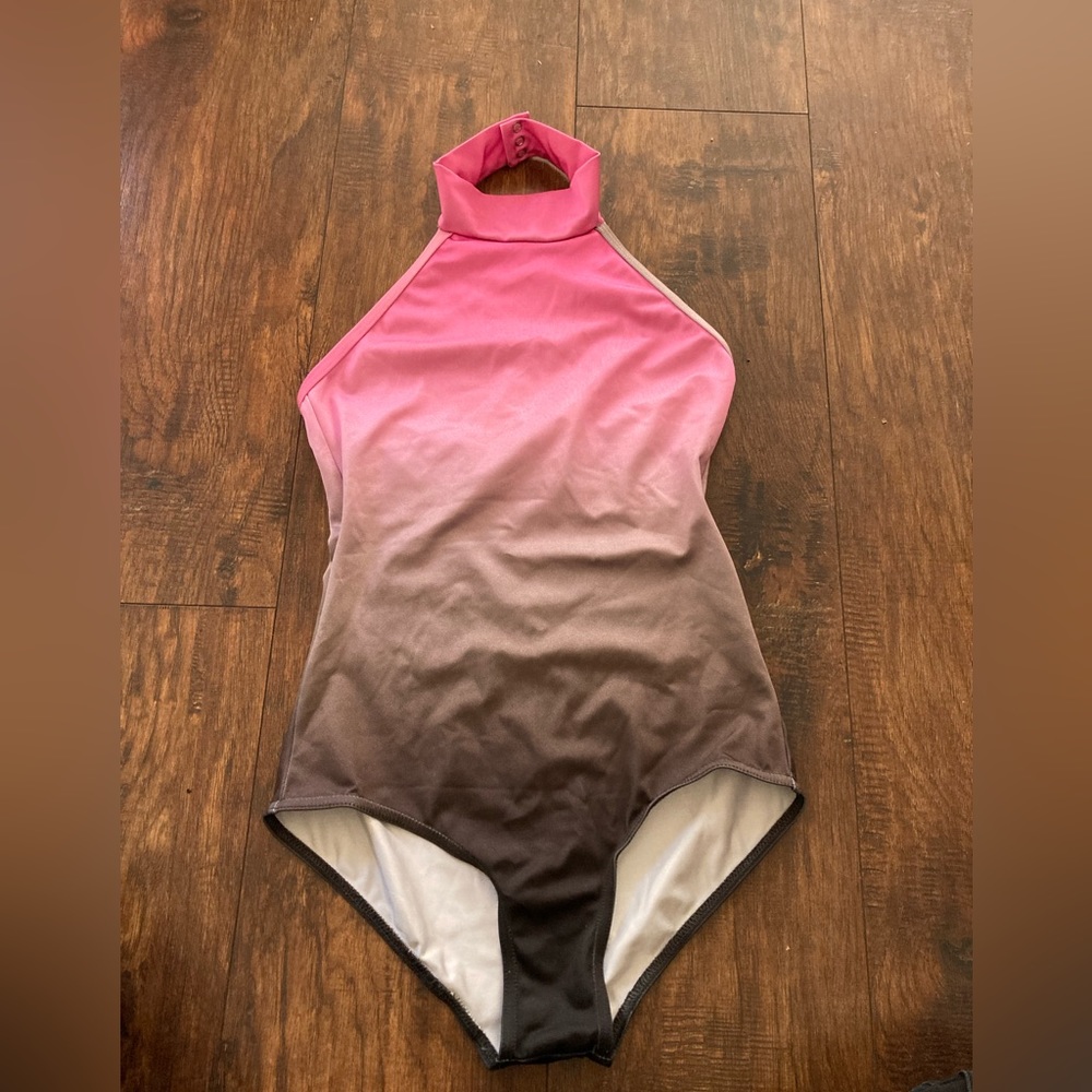 Bullet Pointe Leotard. Ombré. Halter neck. Size Small.